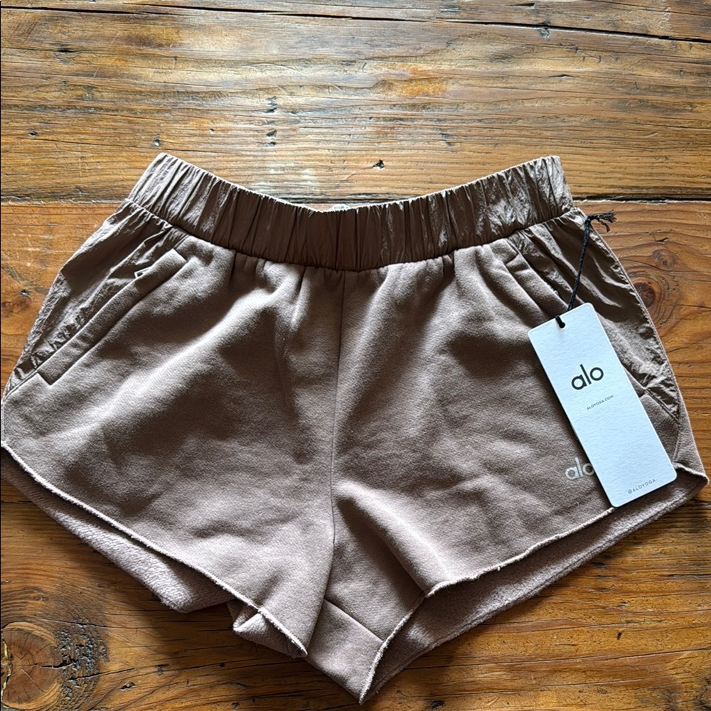 ALO Yoga Women's Mushroom Shorts- Sample, Brand New.